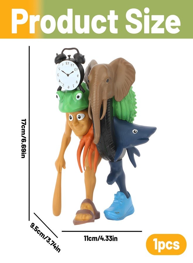 Buildcon Italian Brainrot Toys, Unique Creature Fusion Figurine, Creative Art Piece, Humorous Shark Toy Hybrid for Collectors and Gift Giving - Image 2